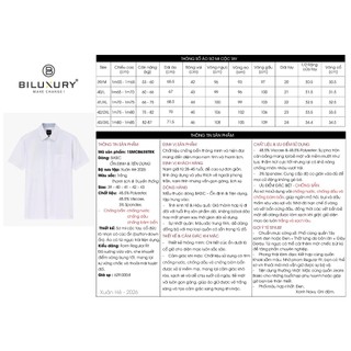 [T7_SALE 20%_HT] Áo Sơ Mi Nam Trắng Chống Bám Bẩn 1SMCB635 Biluxury Form Regular Fit Kháng Khuẩn Bền Màu