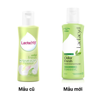 Dung dịch vệ sinh phụ nữ Lactacyd Odor Fresh giúp làm sạch vùng kín, cho ngày dài tươi mát