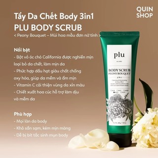 Tẩy Tế Bào Chết Toàn Thân PLU Original Body Scrub Làm Sạch Da Tẩy Da Chết PLU Chăm Da Sáng Mịn 200g - Skinora Beauty