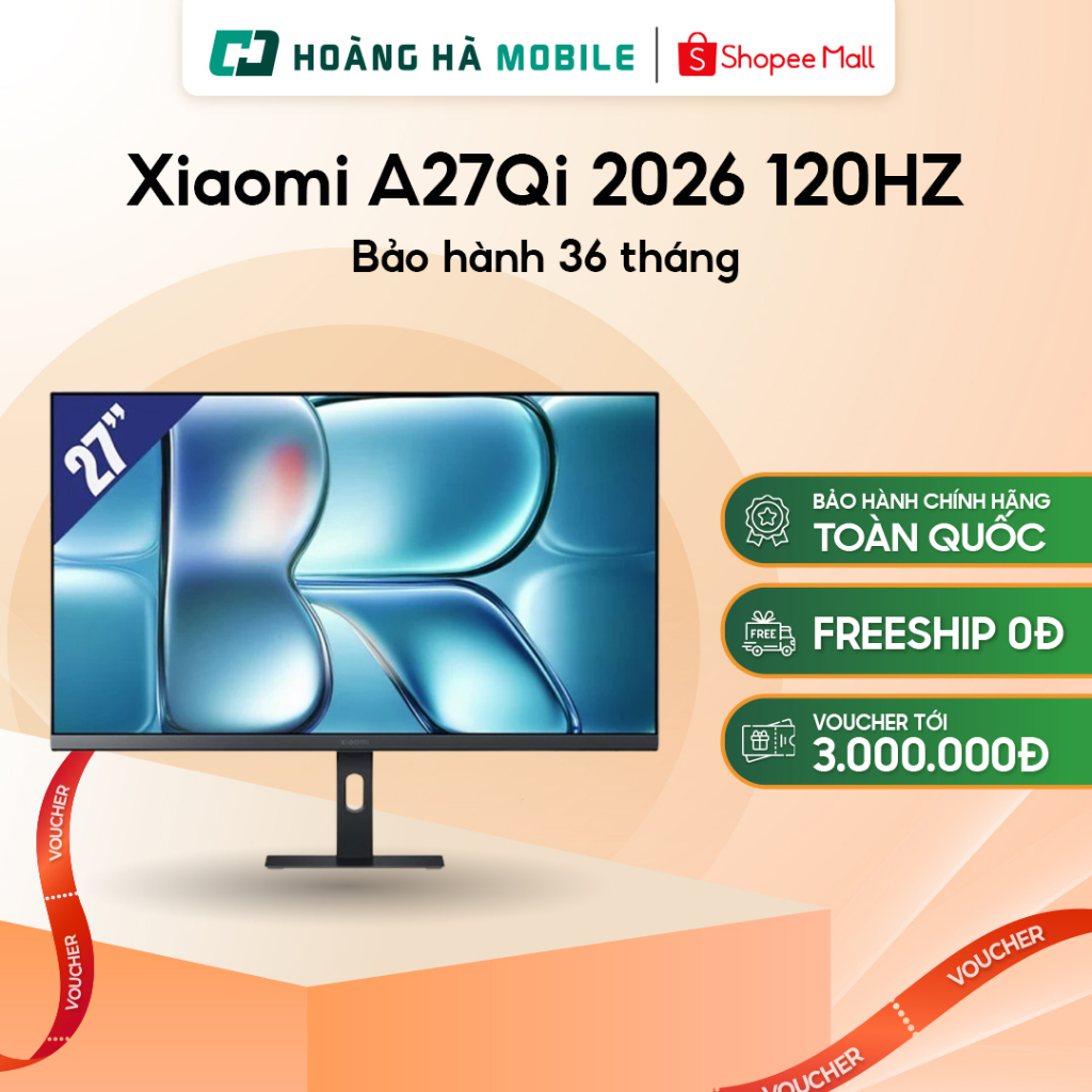 (Hỏa tốc) Màn hình Xiaomi A27Qi 2026 (ELA6568EU) / Xiaomi A27i 2026 (ELA6410EU) - Chính hãng