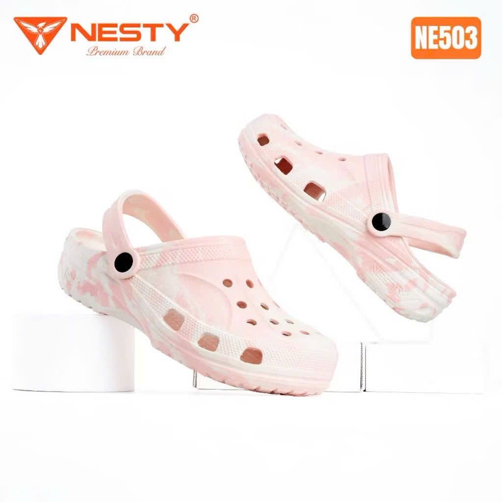 [NE503] Dép Sục NESTY Màu Hồng Loang Êm Nhẹ, Chống Trơn Trượt