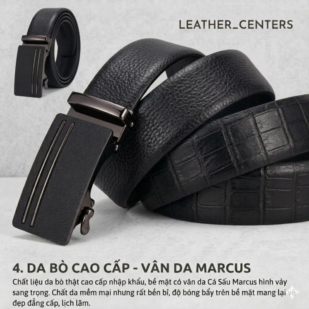 Thắt Lưng Nam Cao Cấp Phong Cách Sang Trọng TL2S, Thắt Lưng Nam Khoá Tự Động, Mang Đi Làm, Đi Chơi
