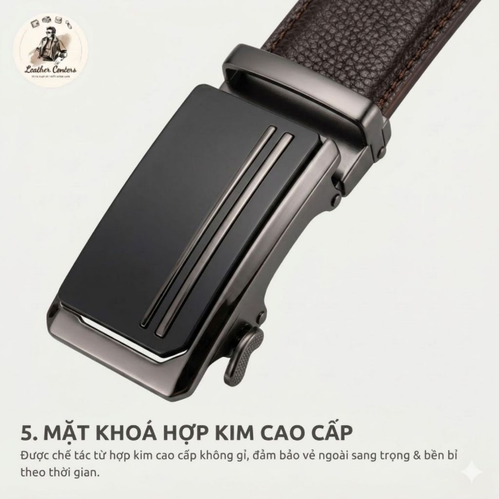 Thắt Lưng Nam Cao Cấp Phong Cách Sang Trọng TL2S, Thắt Lưng Nam Khoá Tự Động, Mang Đi Làm, Đi Chơi