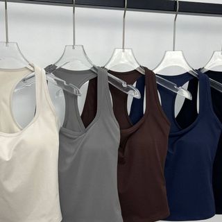 Áo cổ tim ba lỗ ôm body thun tăm dáng croptop trắng đen VANISA CT146