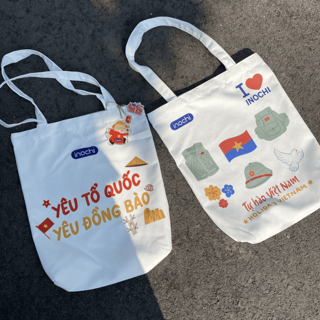 [QUÀ TẶNG ĐỘC QUYỀN] Túi tote Việt Nam Inochi mừng đại lễ (dành cho đơn từ 399k)