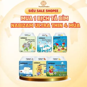 1 Bịch Tã/Bỉm NABIZAM Ultra Thin 4 Mùa Đai Chun Cao Cấp, Mỏng Mềm, Siêu Thấm Hút