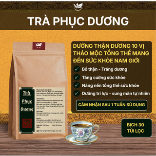 Trà Thảo Mộc Phục Dương - Hapufarm - Bổ thận tráng dương, dưỡng thận, mạnh tâm, thông huyết mạch -bịch 30 lọc