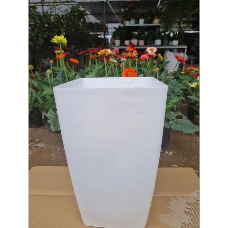 Combo 2( combo 3-5 chậu) Chậu nhựa vuông cao V25 kích thước miệng 24cmx cao 40cm
