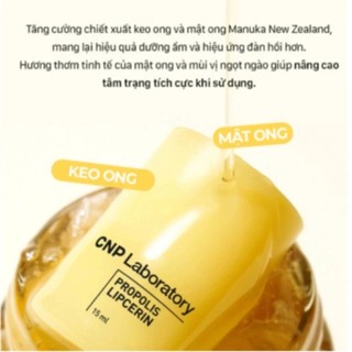 Dưỡng Môi CNP Dưỡng Ẩm Môi Mặt Nạ Dưỡng Môi CNP Keo Ong Laboratory Làm Căng Mọng 15ml - Skinora Beauty