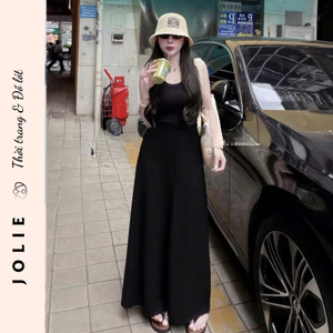Váy Jolie Dáng Dài Sát Nách Ôm Body Xòe Nhẹ Phong Cách Minimalism Thanh Lịch