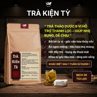Trà Kiện Tỳ (Vận Hóa Tiêu Hóa Tốt)- Ankhangorganic - Giảm Đầy Bụng, Ăn Không Tiêu, Giúp Điều Chỉnh Cân Nặng, Hấp Thu