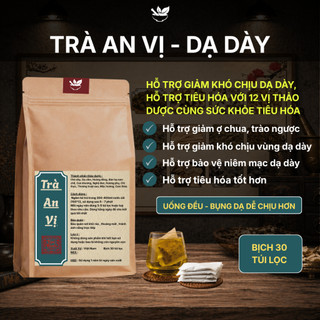 Trà An Vị Trào Ngược Dạ dày - Ankhangorganic - Thanh nhiệt, tả hỏa và Giảm nhanh ợ chua, ợ nóng phục, hồi tiêu hóa