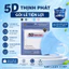 Khẩu Trang 5D Thịnh Phát - 1 Gói Khẩu Trang 3 Lớp Kháng Khuẩn
