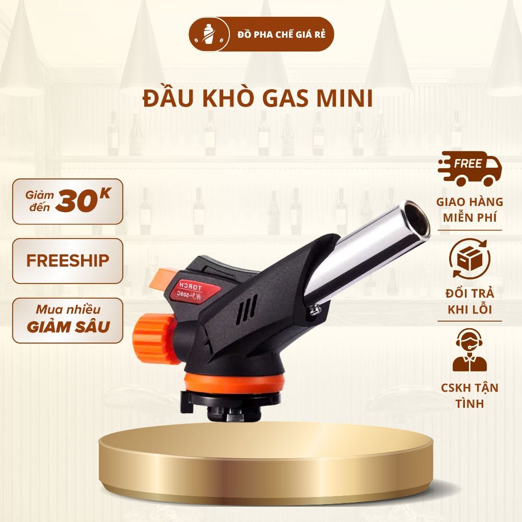 Đầu khò ga mini, đầu khò gas tự động đánh lửa mini, đầu khò cầm tay tiện dụng