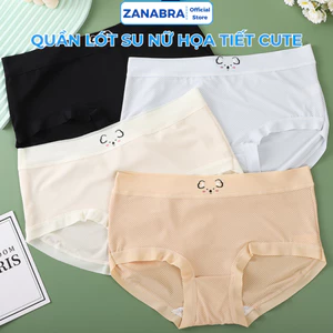 Quần lót nữ su cạp vừa đáy kháng khuẩn thoáng khí, quần chíp nữ su đúc ZANABRA L718