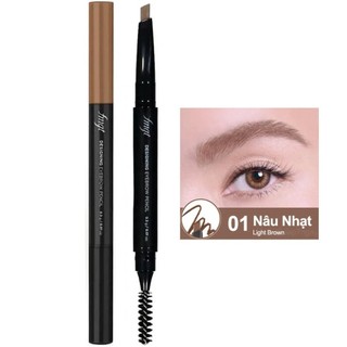 Chì Mày TFS Designing Eyebrow Pencil Chì Kẻ Mày 2 Đầu The Face Shop Bền Màu Lâu Trôi - Skinora Beauty