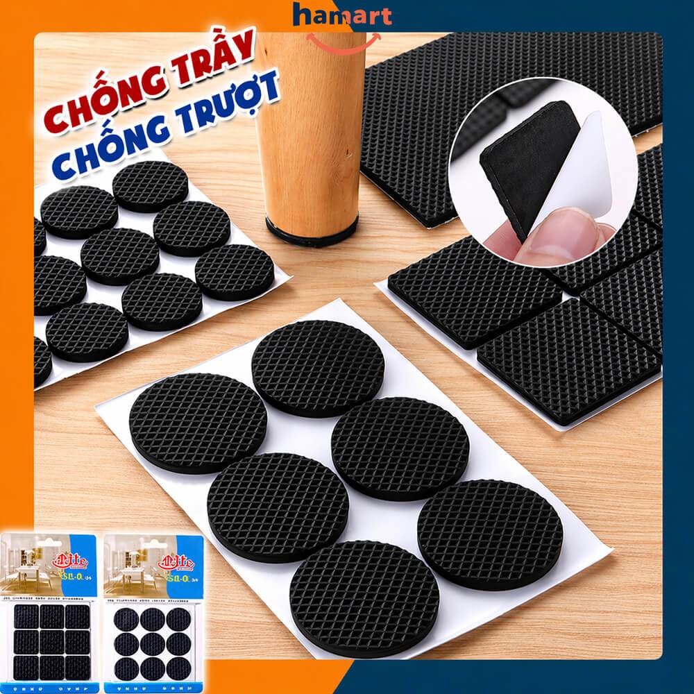 Miếng Dán Chân Bàn Ghế Chống Trượt Hamart Bọc Lót Chân Bàn Ghế Chống Ồn Chống Xước Nền Nhà