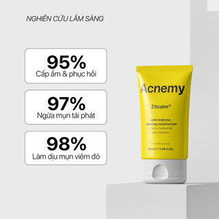 Kem Beta Glucan Dưỡng Ẩm Sâu, Giảm Đỏ, Châm Chích Không Bí Da Acnemy Zitcalm Calming Moisturizer