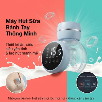 Máy hút sữa mini tiện lợi | Mặc trong áo không cần cầm tay | Đi du lịch hút sữa không rườm rà