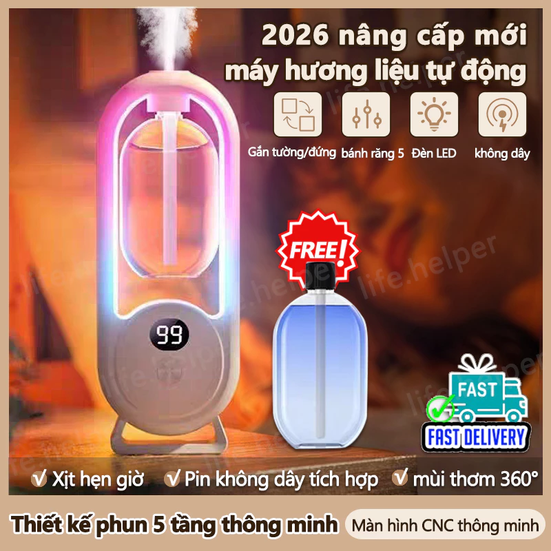 Máy xịt thơm phòng tự động P8 khuếch tán tinh dầu