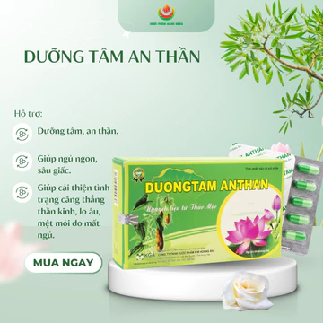 Dưỡng Tâm An Thần-Hỗ trợ giảm mất ngủ, suy nhược thần kinh, tăng cường trí nhớ (Hộp 30 viên)