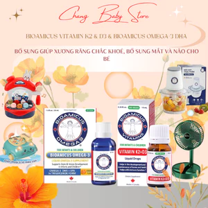 Bộ Đôi Cho Bé - BioAmicus Vitamin K2D3 & BioAmicus Omega-3 DHA