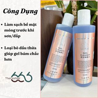 Dung Dịch Vệ Sinh Móng LiNail Nail Cleaner  – Nước Làm Sạch & Khử Dầu Móng, Lau Gel, Cồn Chuyên Nghiệp THEGIOINAIL666