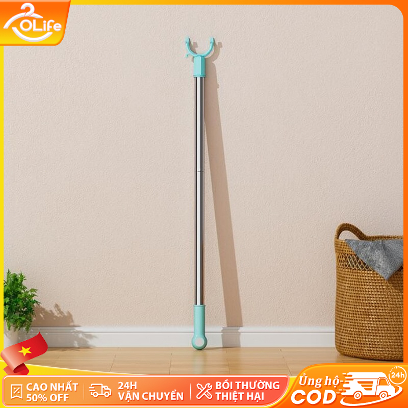 𝐎𝐥𝐢𝐟𝐞Cây Phơi Quần Áo Inox Kéo Dài 1M Cây Gậy Lấy Đồ Trên Cao Móc Treo Quần Áo