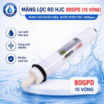 Lõi Lọc RO HJC - 80GPD, 15 Vòng - Loại Bỏ 98% Muối, Nước Phèn Có TSD Cao ~ 5000ppm