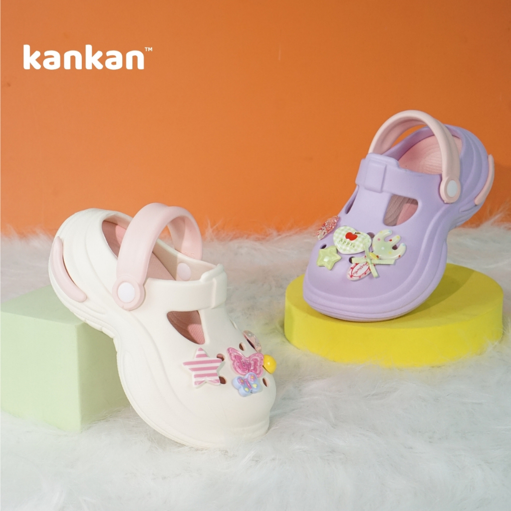 Dép Sandal Bé Gái KanKanStore Dép Sục Có Quai Trẻ Em Đi học Đi Chơi Thoải Mái Vận Động KA141
