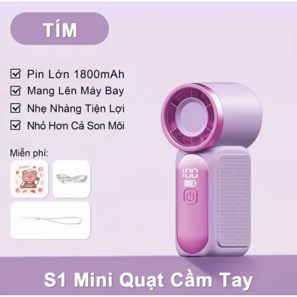 Quạt X688 Tặng dây ,sạc Mini tốc độ cao, nhiều mức gió, làm mát nhanh, quạt tích điện X688 Nhiều Mẫu