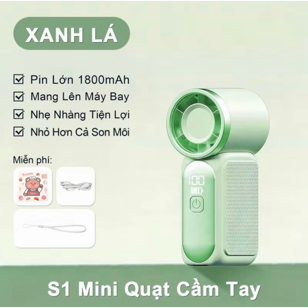 Quạt X688 Tặng dây ,sạc Mini tốc độ cao, nhiều mức gió, làm mát nhanh, quạt tích điện X688 Nhiều Mẫu