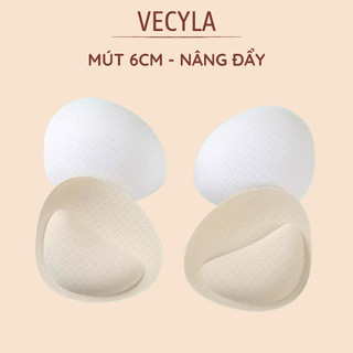 1 Đôi Đệm Mút Dày 1- 6cm, Đệm Tam Giác Dùng Thay Thế Cho Áo Bra, Áo Tập, Áo Ngực BC_CHIC LINGERIE