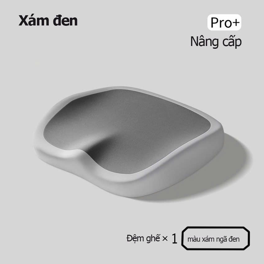K133_ Đệm Lót Ghế Đa Năng Cao Cấp Màu Xám Đen