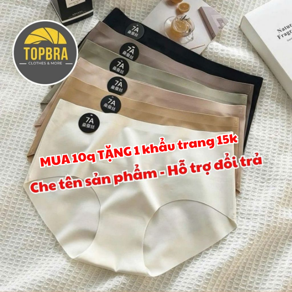 COMBO 5-10 Quần Lót Nữ Đúc Su 7A Tàng Hình Chống Lộ Không Đường May Thông Hơi Thoáng Mềm Mại TOPBRA