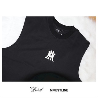 Áo thun tank top MMESTLINE "LOGO TANKTOP" form Boxy chất liệu Premium Cotton In Lụa Trame