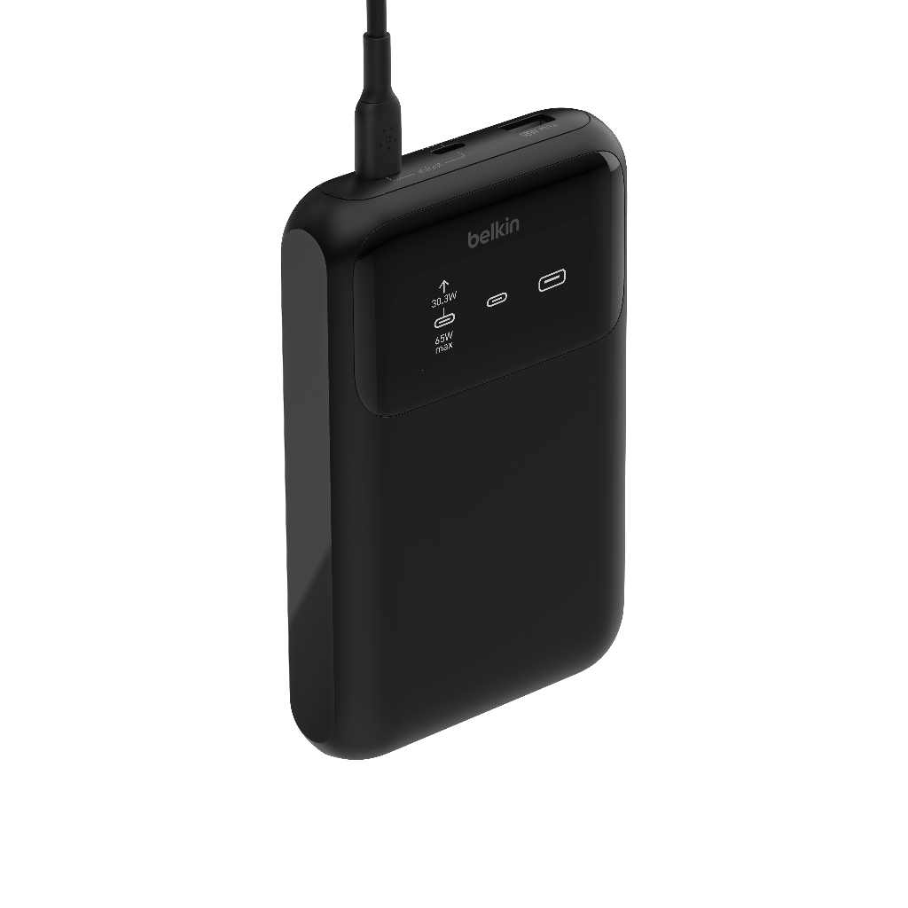 Pin sạc dự phòng Belkin Polymer Pocket Power dung lượng 20,000 mAh, sạc nhanh 65w chuẩn PD 3 cổng màn hình hiển thị pin | BigBuy360 - bigbuy360.vn