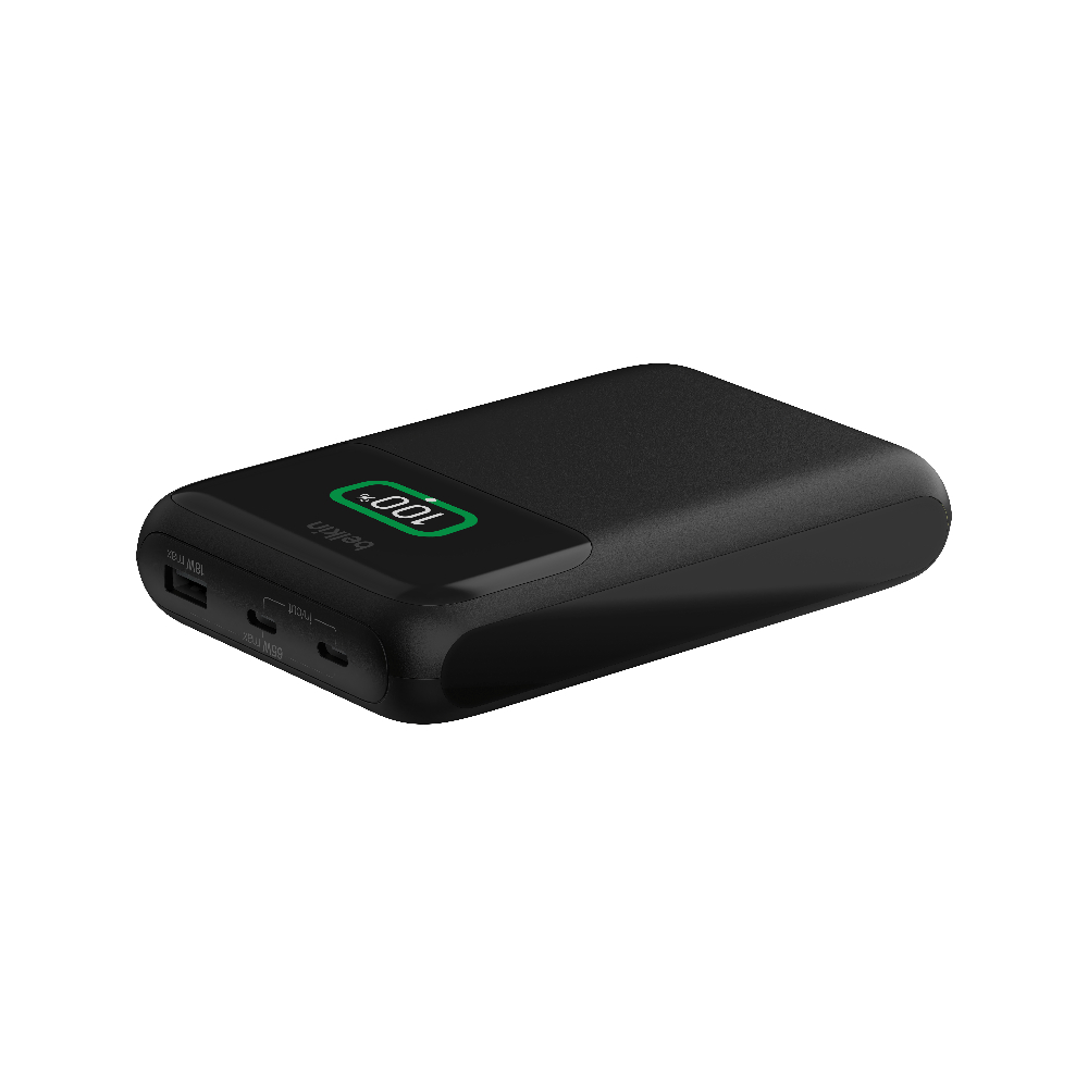 Pin sạc dự phòng Belkin Polymer Pocket Power dung lượng 20,000 mAh, sạc nhanh 65w chuẩn PD 3 cổng màn hình hiển thị pin | BigBuy360 - bigbuy360.vn