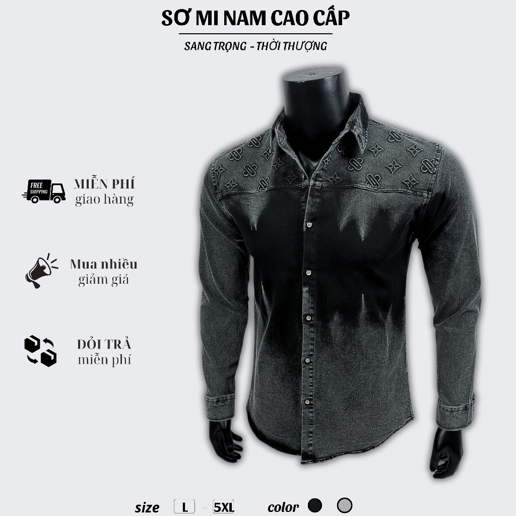 Sơ Mi Nam Vải Cotton Wash Hàn Quốc Cao Cấp Thấm Hút Mồ Hôi Sang Trọng 08