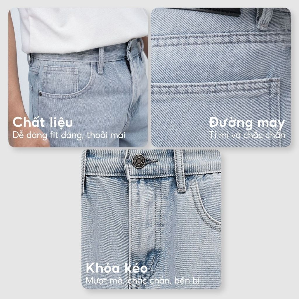 Quần short jean Nam form lửng, Chất Rin Cotton 3 màu dễ phối_JS01, JS02, JS03 Menswear Pants | BigBuy360 - bigbuy360.vn