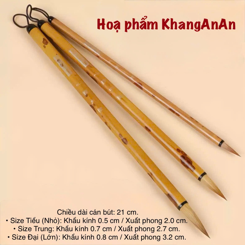 BỘ BÚT LÔNG CÁN TRÚC ĐỐM - CỐT CÁCH THANH TAO, NÉT CỌ TÀI HOA