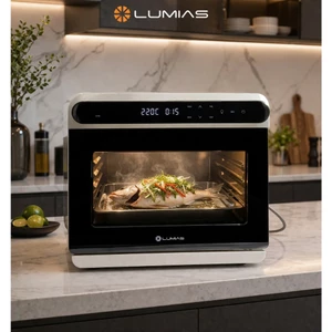 K88_ Nồi chiên không dầu và hấp hơi nước LUMIAS