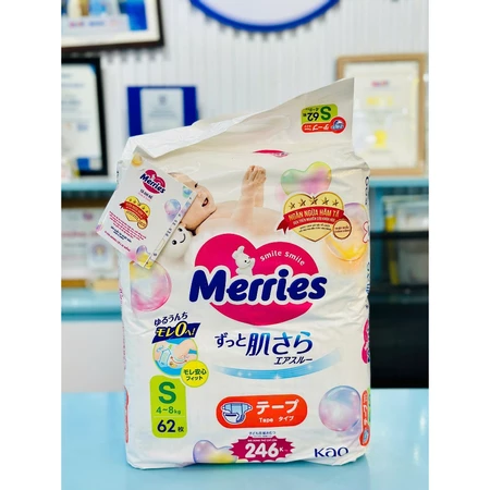 Bỉm Dán/Tã Quần MERRIES Nội Địa Nhật Siêu Mềm Thấm Hút Nhanh Lưng Thun Co Giãn