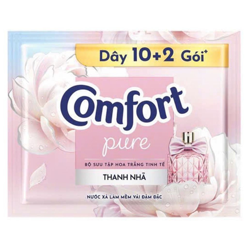 Nước Xả Vải Comfort Hoa Trắng Thanh Nhã Túi