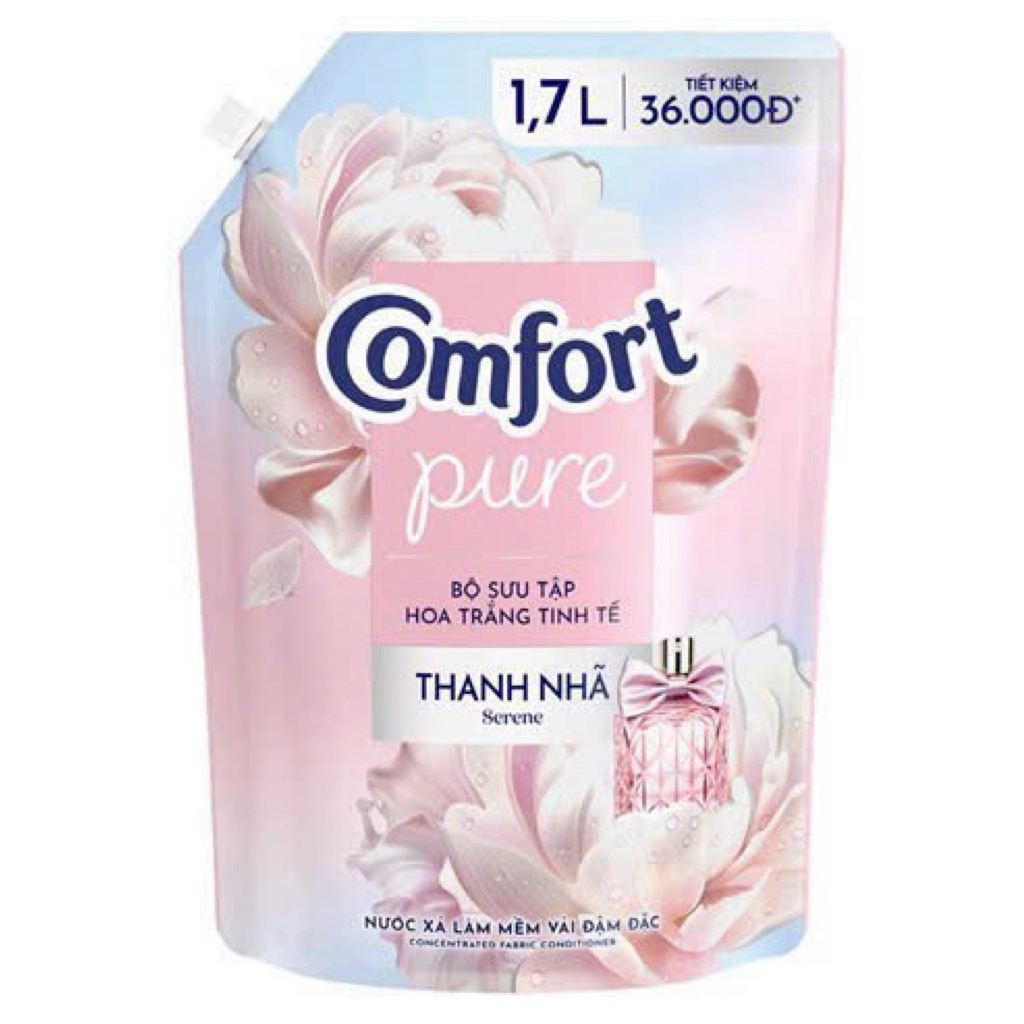 Nước Xả Vải Comfort Hoa Trắng Thanh Nhã Túi