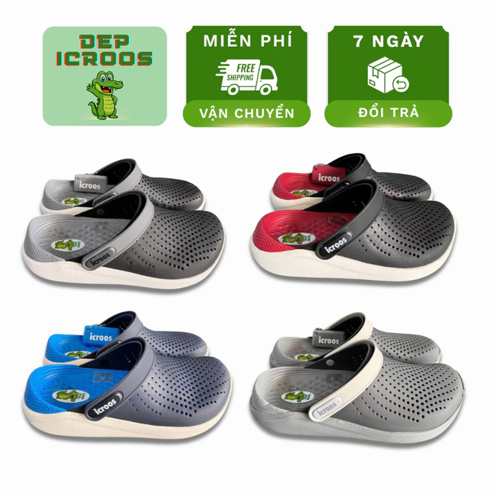 Dép Sục Icroos Literide Sục Bít Đầu Chống Nước, Dép Sục Đi Mưa Thời Trang Gọn Nhẹ Êm Ái [ SỤC LÍT ]