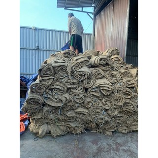 Bao bố tải đay loại mỏng cũ rách (1 cuộn =10 cái) khổ 70x110cm dùng quấn cây, tủ gốc cây,trải sàn bê tông, tủ nấm....