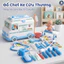 Xe Cứu Thương GutyKids Đồ Chơi Nhập Vai Bác Sĩ Cho Bé 30 Chi Tiết, Xe Ô Tô Bác Sĩ Có Đèn Nhạc, Tự Động Tránh Vật Cản