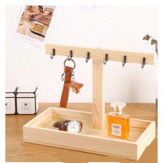 khay đựng trà kệ montessory Khay gỗ đa năng có tay cầm decor chụp ảnh, đựng đồ dùng phụ kiện