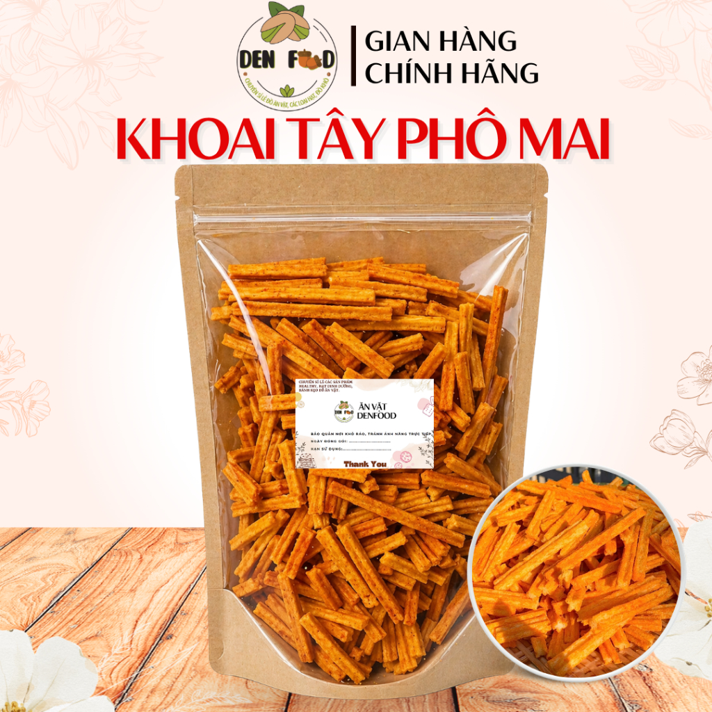 KHOAI TÂY LẮC PHÔ MAI – GIÒN TAN, ĐỒ ĂN VẶT DENFOOD